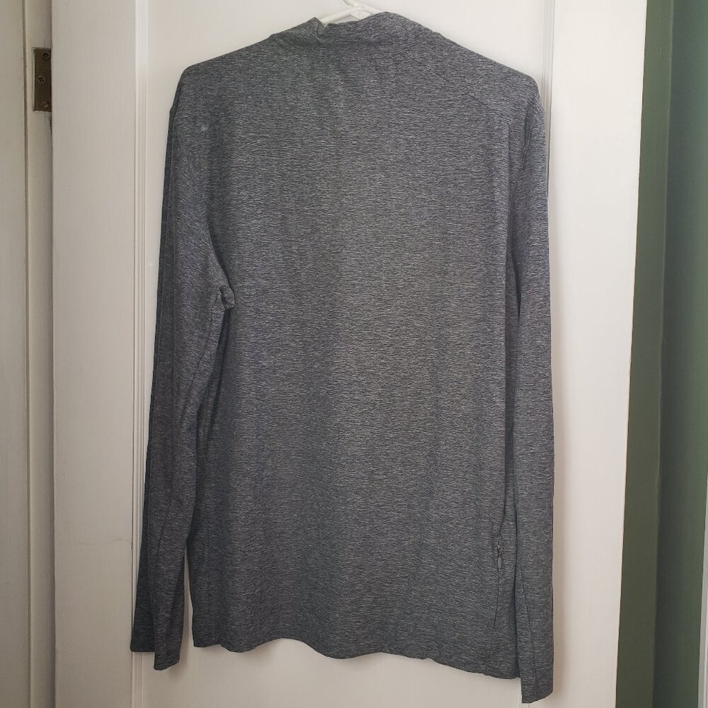 EUC Men's Kyodan gray heather yoga quarter zip large - Picture 7 of 8